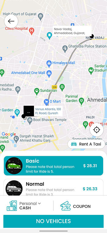 Taxi Booking